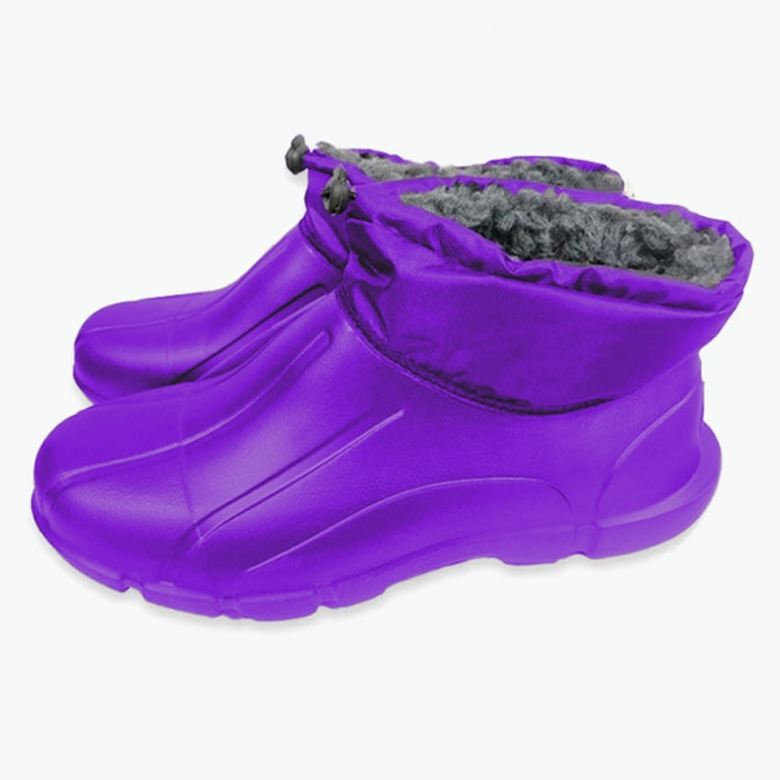 Полусапожки утепленные женские 4X4 фиолетовый