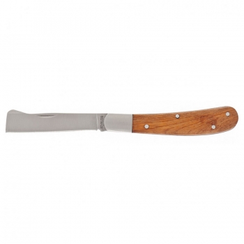 Нож садовый складной Palisad, копулировочный, 173 мм, деревянная рукоятка
