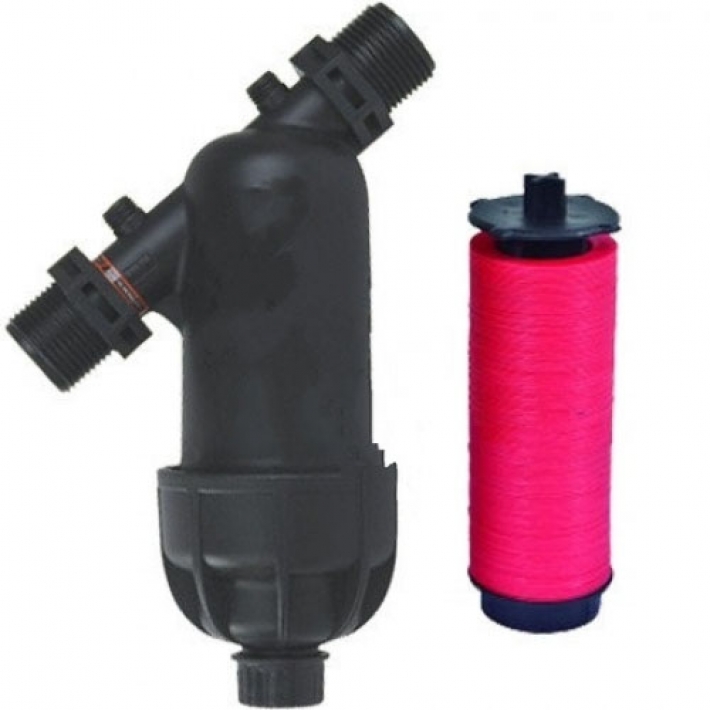 Фильтр дисковый 3/4&Prime; резьба наружная с двух сторон, 120 mesh Green Helper