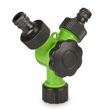 Стартовый кран на два быстросъемных коннектора Green Helper