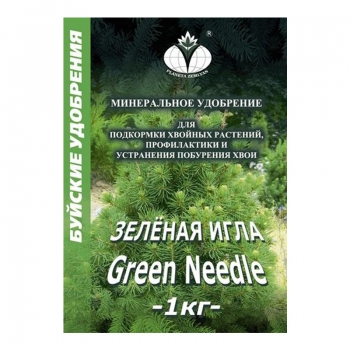 Удобрение сухое для хвои минеральное БХЗ Зеленая игла 1 кг