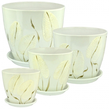 Комплект Роспись Бутон из 4-х горшков