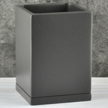 Горшок Графит высокий 12*12/h17 см