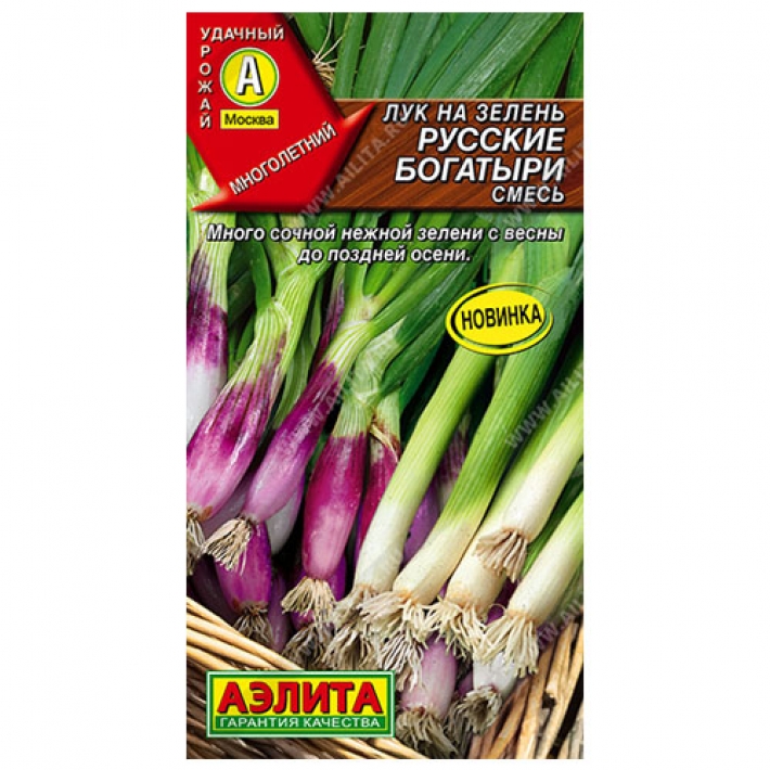Лук на зелень Русские богатыри, смесь сортов