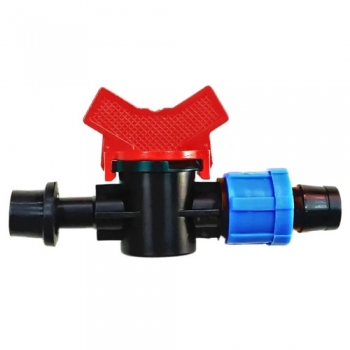 Кран стартовый 8 мм с уплотнителем для капельной ленты Green Helper