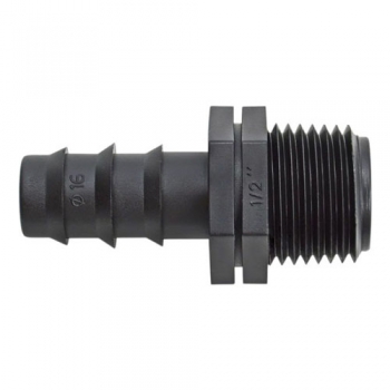 Муфта для трубки 16 мм х 1/2 нар. Green Helper