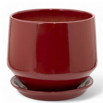 Горшок Глянец Диана вишнёвый 13 см